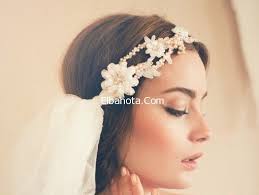 اكسسوارات شعر للعرائس توك طوق الماظ للعرايس توك بيضاء للعرائس جمال العروس عروس بنوته بنوته كافيه Fashion Band