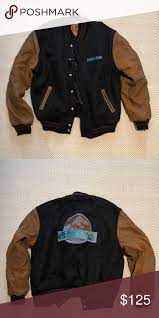 Original Jurassic Park Bomber Jacket Size Large Classic Bomber Jacket Bomber Jacket Jackets