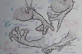 All Of Tony S Diagrams And Drawings From The Dragon Masterclass Are Included In A Pdf Booklet Shown Here Are Dragon Sketch Japanese Tattoo Art Dragon Drawing