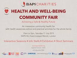 Baps Charities Health And Well Being Community Fair