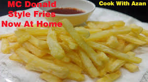 Mc Donald Style French Fries At Home Finger Chips French Fries At Ho French Fries At Home How To Make Fries Fries