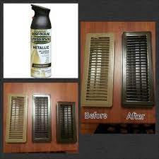Be sure to clean them off first, and possibly scuff them up with a sanding block prior to painting them. Just A Coat Of Spray Paint Will Make Old Air Vents Look New Again Diy Cheap Home Improvement Paint Vent Covers Home Repairs