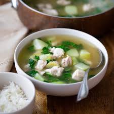 Tinola A Comforting Chicken Soup Seasoned With Plenty Of Ginger And Garlic Has Countless Variations Throughout The P Tinola Soup Recipes Chicken Soup Recipes
