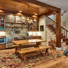 Gallery of picnic style dining table. Indoor Picnic Table Houzz