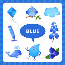 This species, on an island off the east coast of new zealand, was incredibly brought back from the brink of extinction in the 1980s. Learn The Color Blue Things That Are Blue Color Royalty Free Cliparts Vectors And Stock Illustration Image 40625153