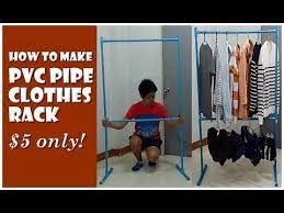 Arrange the pvc pipes into the configuration you want and use clamps to hold it. Diy Pvc Clothes Rack Youtube