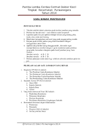 Soal Cerdas Cermat Pmr Wira Dan Jawabannya Ilmusosial Id