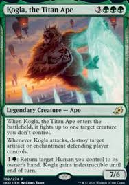 You may be instructed to remove the basic land, depending on the set. Kogla The Titan Ape Ikoria Lair Of Behemoths Standard Card Kingdom