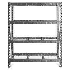 Gladiator 60 Inch Heavy Duty Rack Shelving In Hammered Granite The Home Depot Canada In 2021 Heavy Duty Racking Garage Organizers Shelving Deep Shelves