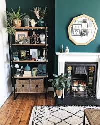I D Like To Do An Accent Wall Same As Front Door Dark Living Rooms Green Walls Living Room Living Room Green