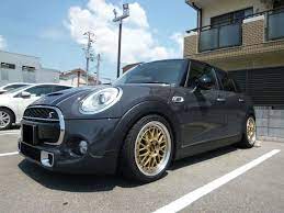 ミニ mini bbs ビービーエス bbs lm 17インチ 7 5j ゴールド シルバーダイヤカット gl sld 装着ギャラリー カーポートマルゼン アルミホイールとタイヤの専門店 アルミホイール ホイール bbsホイール