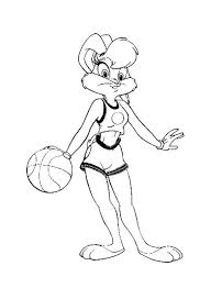 Free printable space jam coloring pages. Lola Bunny Coloring Page Coloring Home