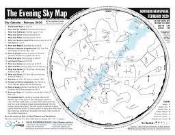The Evening Sky Map Skymaps.com En Twitter: "The Evening Sky Map For February 2020 Is Now  Available With Sky Maps For The Northern Hemisphere, Southern Hemisphere,  And Equatorial Regions. Free Pdf At Https://T.co/A75Xbxvdz9 Clear Skies!  #Astronomy #