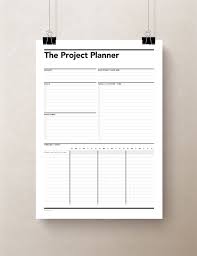 Project Planner Gantt Chart Productivity Planner Work Etsy Work Planner Project Planner Project Planner Printable