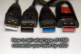 How To Tell What Type Of Usb Connector You Have By Color