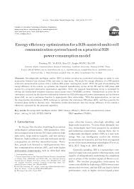 Energy efficiency optimization for a RIS-assisted multi-cell communication  system based