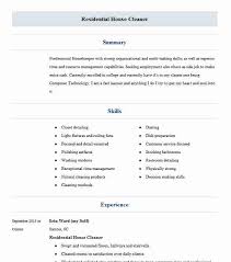 They can work for a service that employs many such cleaners or they can be freelance and hire out themselves as an individual to customers to clean their homes . Best Residential House Cleaner Resume Example Livecareer