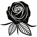 Rose Silhouette Free Svg