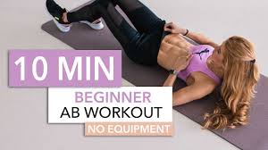 10 Min Beginner Ab Workout No Equipment Pamela Reif Youtube Beginner Ab Workout Abs Workout Beginner Workout