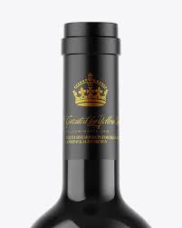 Download Dark Glass Wine Bottle Mockup In Bottle Mockups On Yellow Images Object Mockups PSD Mockup Templates