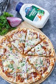 Bbq Chicken Ranch Pizza Yes Please Get The Recipe Here Bbq Chicken Recipes Chicken Tostadas