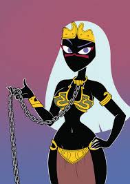 Rule 34 - Artist Request Black Body Chain Chained Up Collar Duck Dodgers  Gold Jewelry Leash No Mouth Purple Eyes Queen Tyrahnee Slave Bikini Slave  Leia (cosplay) Slave Outfit White Hair | 8997727