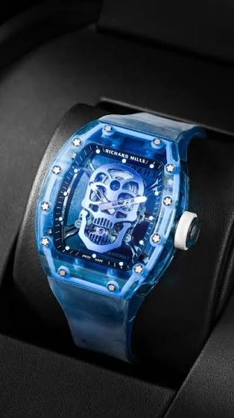 One of only three in existence. The Richard Mille RM 52-04 Blue Sapphire  Skull isn’t just a timepiece—it’s a statement.The first belongs to Anant  Ambani. The second, to Sheikh Khalifa Bin Hamad Bin ...