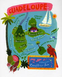 Like The Large Area Map On The Bottom David Dean Map Of Guadeloupe Guadeloupe Voyage Guadeloupe Carte Guadeloupe