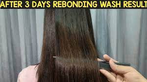 Damaged hair after rebonding is very common. After 3 Days Rebonding Wash Result Tutorial By Aishabutt Youtube