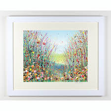 Enjoy free shipping on most stuff, even big stuff. Summer Meadow Large Hand Embellished Framed Print Julia Tanner Art