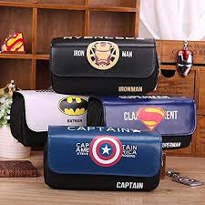 Pencil Case Pen Bag 1pc Large Capacity Double Decker Pencil Pouch For School Boys Color Style At Random Image 1 Of Leather Pencil Case School Pens Pencil Case