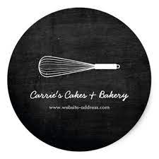 Rustic Whisk Logo Bakery Catering Stickers Zazzle Com In 2020 Bakery Logo Whisk Logo Wedding Catering