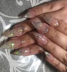 .black stiletto false nails tips oval stilettos bright black uv gel salon acrylic fake nail art. 55 Stiletto Nail Art Ideas For Ultimate Fashion Trend Collagecab