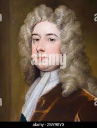 English: Spencer Compton, 1st Earl of Wilmington (1673-1743) . between  circa 1722 and circa 1727. Peter Pelham, after Sir Godfrey Kneller 568 Spencer  Compton 1720s Stock Photo