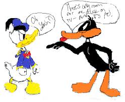 Donald duck and daffy duck. Daffy Duck Vs Donald Duck Colored Version By Paulycat On Deviantart