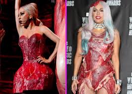 Let's be real, you know who i voted for, but believe me and listen to me now, even if you disagree with me, your vote still matters to the world. Lady Gaga Wears Meat Dress No2 Although This Time It S Vegetarian