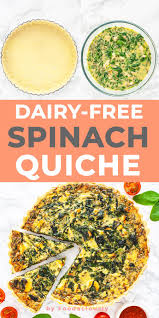 Dairy Free Salmon And Spinach Quiche Recipe Recipe Quiche Recipes Quiche Recipes Easy Quiche Recipes Healthy