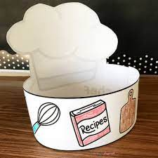 Free Printable Chef Hat Primary Playground Chef Hats For Kids Chefs Hat Baking Theme