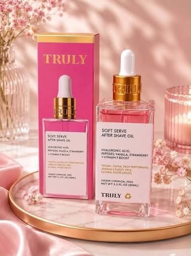 🌸 **TRULY SOFT SERVE AFTER SHAVE OIL** 🌸 ❌❌AGOTADO❌❌ ✨ **¡Despídete de la  piel reseca e irritada después de la depilación o el afeitado!** ✨ Soft  Serve After Shave Oil de TRULY
