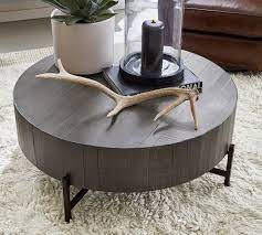 Barn wood plank trestle table from $ 2,705.00. Fargo 40 Round Reclaimed Wood Coffee Table Pottery Barn