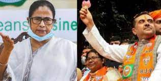 Mamata banerjee is nearly 5,000 votes behind suvendu adhikari. West Bengal It S Mamata Banerjee Versus Suvendu Adhikari In Nandigram