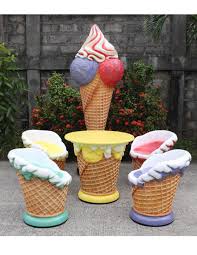 Ice Cream Table Set Cream Furniture Ice Cream Business Ice Cream Shop