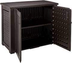 Gallery of rubbermaid outdoor storage cabinet. Buy Rubbermaid Decorative Patio Chic Weather Resistant Outdoor Storage Cabinet Black Oak Online In Poland B00ky6ttde