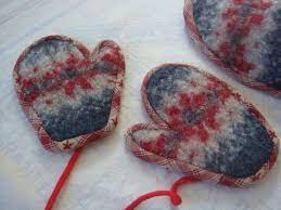 毛糸のセーターをフェルト化しよう リメイクで可愛くなるよ handful ハンドフル 手作り 小物 フェルト セーターのリサイクル