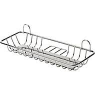 Clear glass galley shelf 510mm 20 wall mounted. Bathroom Shelving Bathroom Accessories B Q