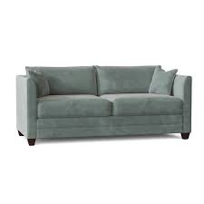The sofa sleeper is a very clean transitional sofa with a floral pair of pillows, a striped pair of pillows, and a kidney pillow to give you plenty of options to keep altogether or mix and match to change the look and feel of your room at any time. Sarah 77 Sharkfin Sofa Bed In 2021 Sofa Wayfair Custom Upholstery Sofa Bed