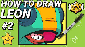 18,000 trophy showdown push in brawl stars! How To Draw Leon Icon Brawl Stars Step By Step Tutorial Youtube