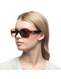 Oroton Jacinta Brown Wrap Sunglasses
