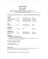Technical Theatre Resume Template The General Format And Tips For The Theatre Resume Te Free Resume Template Word Acting Resume Template Resume Template Word
