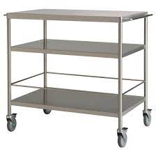 Ikea stainless steel kitchen cart flytta till spanien einreise. Flytta Servierwagen Edelstahl 98x57 Cm Ikea Deutschland Ikea Kitchen Cart Ikea Kitchen Island Stainless Steel Kitchen Cart